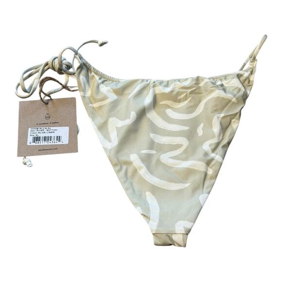 NEW Stone Fox Swim Women’s XL River‎ Bottom Aloe Lines NWT - Picture 2 of 4